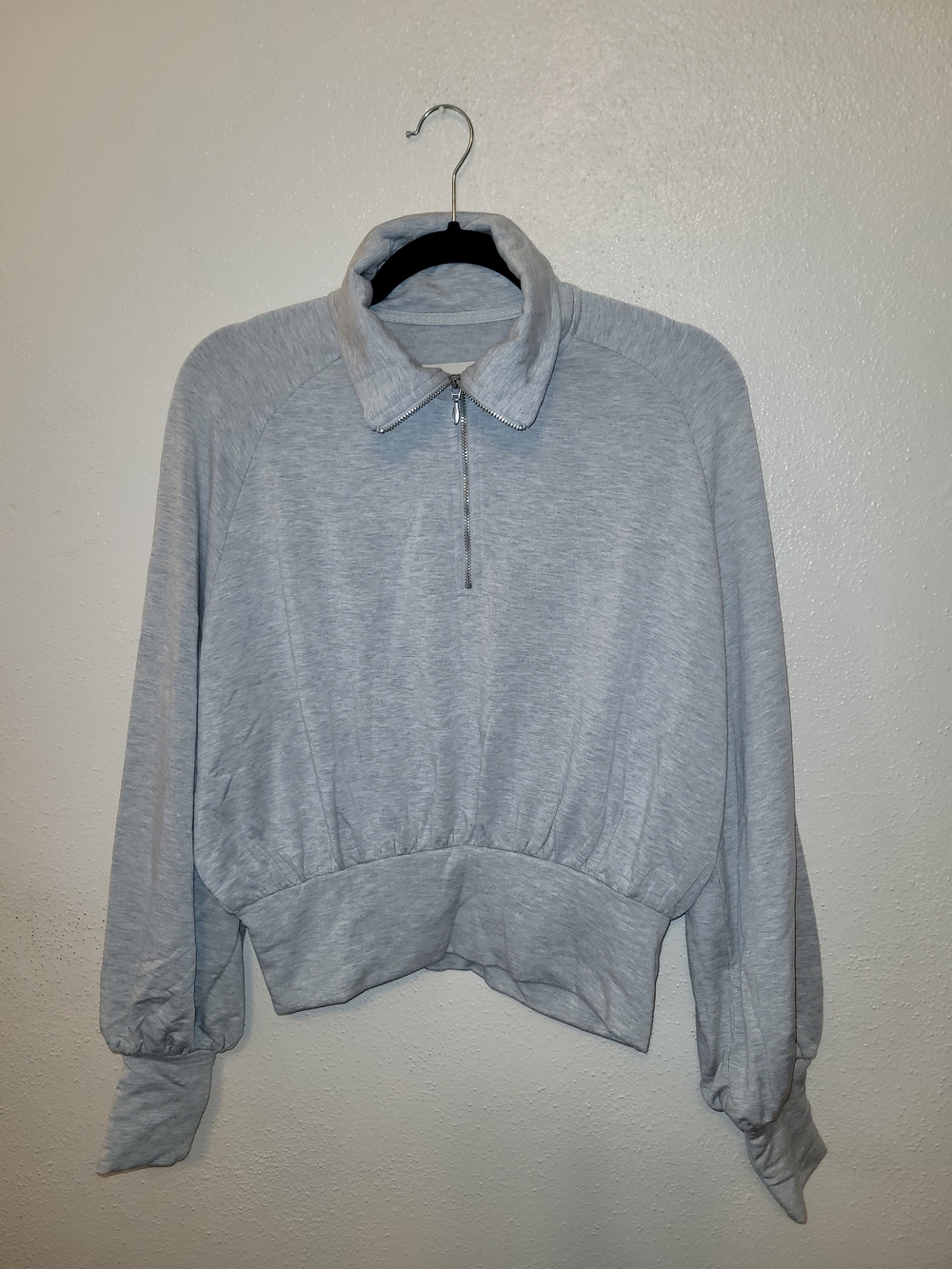 Chaser Heather Gray Half Zip Sweatshirt